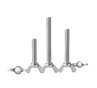 Boulons à oreilles en acier inoxydable M4/M5/M6/M8/M10 316/304, écrou à oreilles, vis papillon 8-55mm(304,M5,40mm-1pcs)