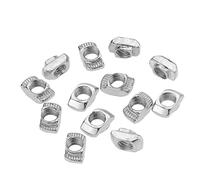 Boulons à rainure en T, 50 pièces M3/M4/M5*10 * 6 for écrous coulissants série 20, connecteur de fixation enfoncer par marteau, profilés aluminium 2020(M3)