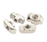 Boulons à rainure en T en acier au carbone, Écrous en T M3-M8 nickelés 2020 3030 4040, profils aluminium, pièces d'imprimante 3D, paquet de 10(Type C,M4)