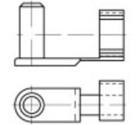 Boulons à ressort à bascule TOOLCRAFT 160383 (Ø x L) 16 mm x 64 mm Acier galvanisé 16 mm