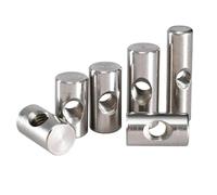 Boulons à tête cylindrique M4-M6 en acier inoxydable 304, goupille, trou transversal, écrou encastré for accessoires de meubles en bois(M5x30 (5Pcs))