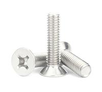 Boulons à tête fraisée plate Phillips en acier inoxydable 304 M2-M5, 20 pièces, M3,5x25mm