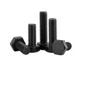 Boulons à Tête Hexagonale Black 304 Stainless Steel External Hex Outside Hexagon Head Cap Screw M3 M4 M5 M6 Bolt Thread Length 6-100mm(40mm,4pcs M8)