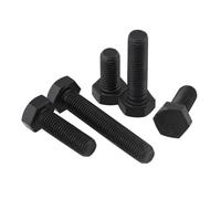 Boulons à tête hexagonale en acier au carbone 8.8 - Vis à filetage fin M8 à M20 à dents complètes for applications métalliques(50mm,M10x1.25 2pcs)