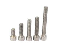 Boulons à tête hexagonale, Vis à tête cylindrique hexagonale M10x1,5 GR2 en titane DIN 912 15-120 mm, paquet de 5(M10x40mm)