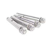 Boulons à vis d'expansion, Vis d'expansion à demi-dents for béton, boulons à crochet en acier inoxydable 304 M6 M8 M10 M12 M14 M16, lot de 5, plusieurs tailles(70Mm-M16)