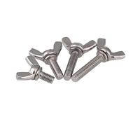 Boulons À Vis Oreilles En Acier Inoxydable 304, DIN316, Ailes Pouce, Main M3 M4 M5, 50 Pièces(20mm,M3)