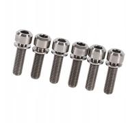 Boulons Acier Guidon Vélo M5x18mm 6pcs Titane