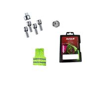 BOULONS ANTIVOL VOITURE STILL BULL POUR Jantes EN ALLIAGE COMPATIBLE AVEC MINI Coupé, Spider, Countryman, Cooper Paceman (N1) BOULON POUR JANTE FARAD KIT DE 4 PINS+1 CLÉ