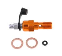 Boulons banjo et rondelles pour étrier de frein de moto - Maître cylindre M10 x 1,25/M10 x 1,0 mm - Durable (orange 1,0 mm)