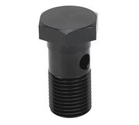 Boulons Banjo Simples En Aluminium, Filetage M16 X 1,5 Mm, Adaptateur De Raccord De Frein à Vis Banjo Unique, Longueur 1,3 Pouces, Accessoire Automatique, Raccord De Tuyau De Remplacement Noir