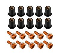 Boulons Becquet Pare-brise Pour CBR 125R 250R 300R 500R 600 900 954 1000 RR 150R 400R 650R 600F 650F 954RR M5(Orange)