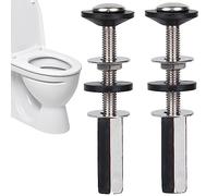 Boulons, boulons et écrous robustes pour siège de toilette en acier inoxydable | Boulons de siège de toilette antirouille pour réparation de siège de toilette à montage supérieur