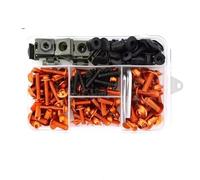Boulons Carénage Pare-brise Moto Pour Y&amaha, Kit De Vis Et Clips D'écrou Pour XMAX250/300/400(Orange)