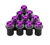 boulons Compatible Avec Yamaha Pour YZF-R1 Pour FZ1 FZ6 FZ6R FJR1300 Boulons De Pare-brise De Moto Pour M5 5mm Vis De Montage De Pare-brise Rondelles Ecrous