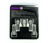 McGard Boulons Antivol SUB (Noir) M12X1.5, Embase Conique, Longueur de la Tige 27,9 mm, Longueur Totale du Boulon 53,0 mm, Ouverture de la Clé 17 mm, Diamètre de la Clé 25,8 mm