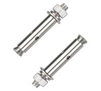 Boulons d'ancrage, 2 boulons à expansion M12 en acier inoxydable, douille d'expansion écrou hexagonal, ancrages de fixation robustes(M12x200mm)