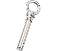 boulons d'ancrage, 304 stainless steel M12 lifting eyebolt with screw round ring hook nut washer for hanging heavy object(M12x150mm)