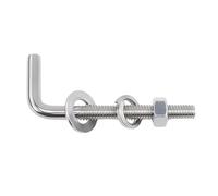 Boulons d'ancrage à angle droit en forme de L acier inoxydable 304 M4 ~ M8 M10, vis fixation fondation type 7 for les projets d'installation matériel(5Set M12x100)