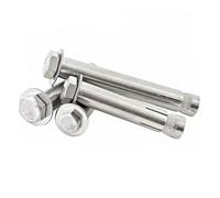 Boulons d'ancrage, boulon à œil, Boulons d'expansion à vis hexagonale externe M6-M12 en acier inoxydable 304, type manchon, for béton(60mm,M8-1PCS)