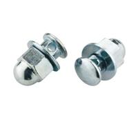 Boulons d'ancrage Jagwire Workshop 6mm Anchor Bolt (x25) Argenté