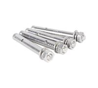boulons d'ancrage, Lot de 5 vis d'expansion for cloisons sèches en acier inoxydable M8 304 for tuyaux, murs, béton, ancrages(70mm)