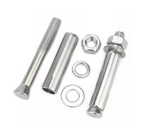 Boulons d'ancrage muraux à expansion, acier inoxydable 316, vis d'expansion interne M6-M12, manchon de vis d'expansion hexagonale, boulon d'ancrage for béton(1pcs,M12x80)