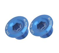 Boulons de Bras de Manivelle en Alliage D'aluminium, Bouchon à Vis anodisé Haute Résistance, pour Pédalier intégré Creux Prowheel (M18 bleu)