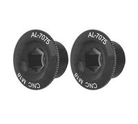 Boulons de Bras de Manivelle en Alliage D'aluminium, Bouchon à Vis anodisé Haute Résistance, pour Pédalier intégré Creux Prowheel (M18 noir)