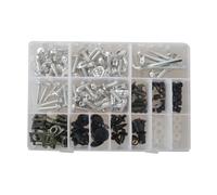 Boulons De Carénage Compatible Avec Yamaha Pour YZF 600 Pour YZF600R Pour YZF750R 1994-2007 200x Kit De Boulons De Carénage Vis De Carrosserie Clips(Silver)
