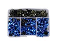 Boulons De Carénage De Moto pour Suzuki Bandit 1200 1250S GSF600S GS1000 Hayabusa GSX1300RA Vstrom 1000 650 Vis De Carrosserie Fixations de carénage(Bleu)