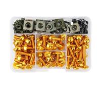 Boulons De Carénage De Moto, Vis À Clip De Fixation Pour YZF R1 R15 R25 R3 R6 R125 R15 R25 MT03 MT07 MT09 MT10 FZ07 FZ09, 190 Pièces Acier(Gold)