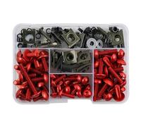 Boulons de carénage de moto, vis et écrous, Kit complet de 177 pièces, pour TENERE 700 MT07 MT 07 TMAX 500 TMAX 560 FZ6 XMAX MT 09 MT03 Boîte outils(Rosso)