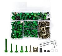 Boulons De Carénage De Moto, Vis Et Écrous, Kit Complet Pour TENERE 700 MT07 MT 07 TMAX 500 TMAX 560 FZ6 XMAX MT 09 MT03 177 Pièces Boîte outils(Green)