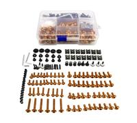 Boulons De Carénage Kit Boulons Carénage M6 M5 Fixations Carrosserie Vis Et Écrou Pour CBR1000RRR Pour CBR1100XX CBR125 CBR125R CBR150R CBR250 Pour CBR250R(Orange)