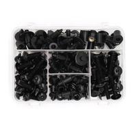 Boulons De Carénage pour Moto pour K&awasaki ZX7R, ZX9R, ZX10R, ZX6R, ZX12R, ZX14R, ZZR1400, GTR1400 M5 M6 Écrous De Fixation pour Pare-Brise Écrous boulons et Vis(Noir)