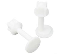 Boulons de charnière de siège de toilette et kit de vis de rechange, complet avec composants en caoutchouc pour une réparation et un entretien efficaces du siège de toilette (A)