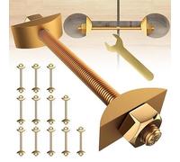 Boulons de connecteur de comptoir - Connecteur de joint de bloc butcher M8x100mm, les contre-fixations d'écrou 12x matériel ont une conception précise pour répondre aux raccords de connexion en métal