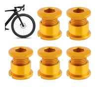 Boulons de couronne de vélo - Boulons à pignon en pour moto, route et hybride | Boulons de manivelle polis de précision pour les navetteurs urbains, les itinéraires, les visites et les mises à