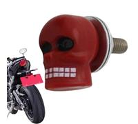 Boulons De D'immatriculation De Moto Skull - Vis Antivol Décorative | Les Boulons À Tête De Mort En Fer Galvanisé M6 Sécurisent Les Plaques D'immatriculation Contre Le Vol Tout En Ajoutant Un Sty