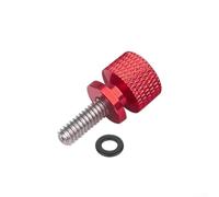 Boulons de fixation de siège de moto - 6 mm - Kit de vis antivol avec joint d'étanchéité pour montage arrière - Fender Custom Chopper Cruiser - Bleu (rouge)