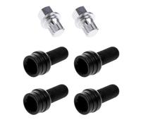 Boulons de jante Compatible avec A4 A6 A8 TT M14*1.5 Vis de roue Boulon Écrou de blocage Clé 8D0601139F 8D0 601 139F(Black)