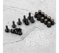 Boulons De Pare-Brise De Moto, Rondelles D'éCrou, Kit De Montage Universel De CaréNage De Moto Noir 10 PièCes