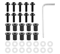 Boulons De Pare-Brise De Moto, Rondelles D'éCrou, Kit De Montage Universel De CaréNage De Moto Noir 10 PièCes