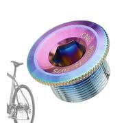 Boulons de pédalier de vélo - Vis colorées pour vélo, Capuchon de Protection, vis à Capuchon, vis de pédalier en d'aluminium pour Les Amateurs de Cyclisme