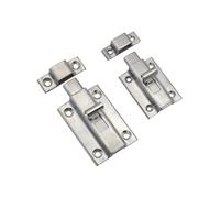 Boulons de porte en acier inoxydable, serrures de porte d'équipement industriel, boulons carrés coulissants, serrures de porte à Impact externe 1 pièces(Buffed-50mm)