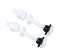 Boulons de rechange pour réservoir de toilettes avec filetage de 9 mm | Construction en plastique et caoutchouc, résistante, s'adapte aux toilettes standard britanniques, installation facile