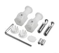 Boulons de réservoir de toilettes, kit de boulons de fixation plaqués zinc, ensemble complet de boulons de fixation pour installation sans effort, pour toilettes suspendues, assure un montage robuste