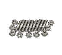 Boulons de Roue Compatible avec Acura pour Integra pour V3 BD Series M8x40 Goujon collecteur d'échappement Goujon en acier Boulons dentelés Écrou Vis Écrous roue
