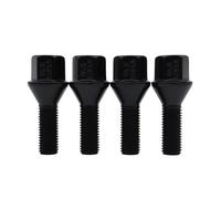 Boulons de roue Compatible avec M1 E26 1980-1981 Pour X1 E84 2008-2015 les jantes en alliage boulons et écrous hexagonaux M12 x 1,5 17 mm, noirs